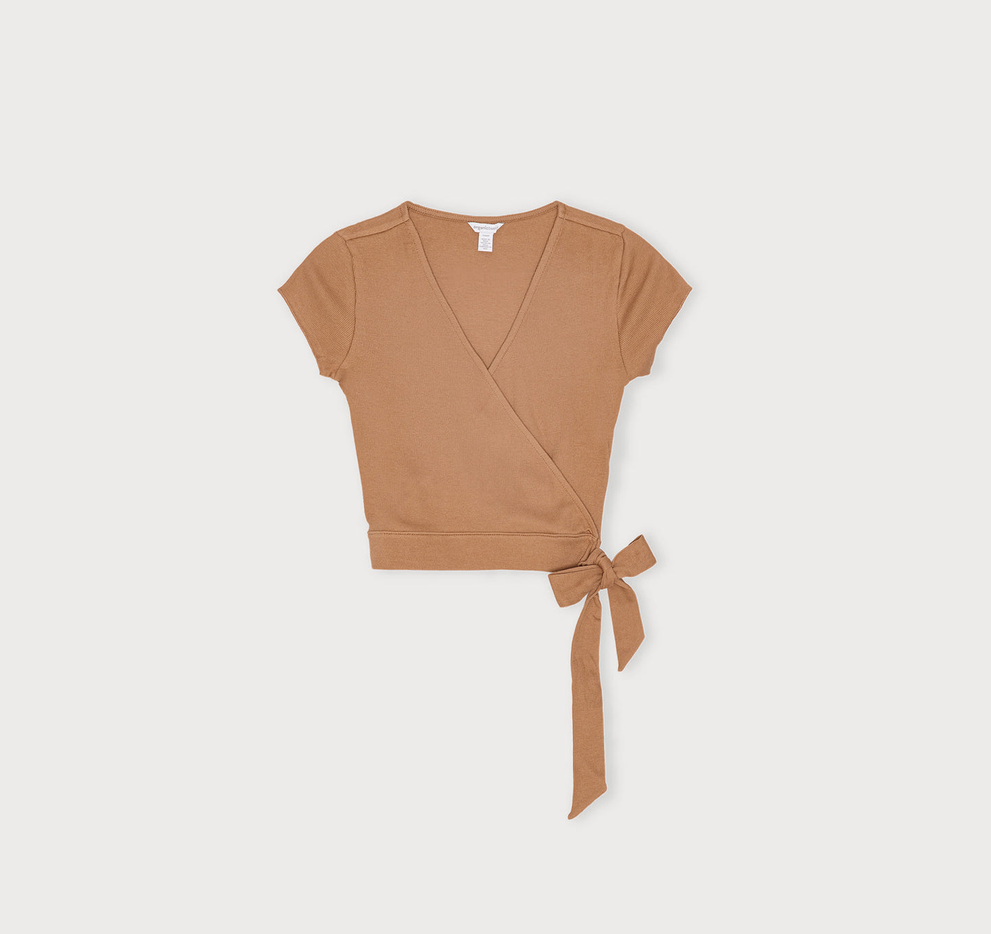 Core Rib Wrap Crop Top