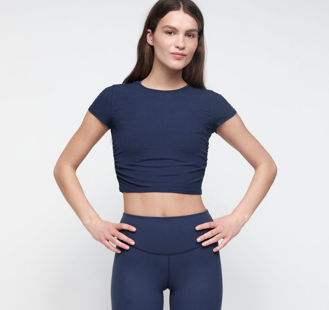 Active Rib Ruched Tee