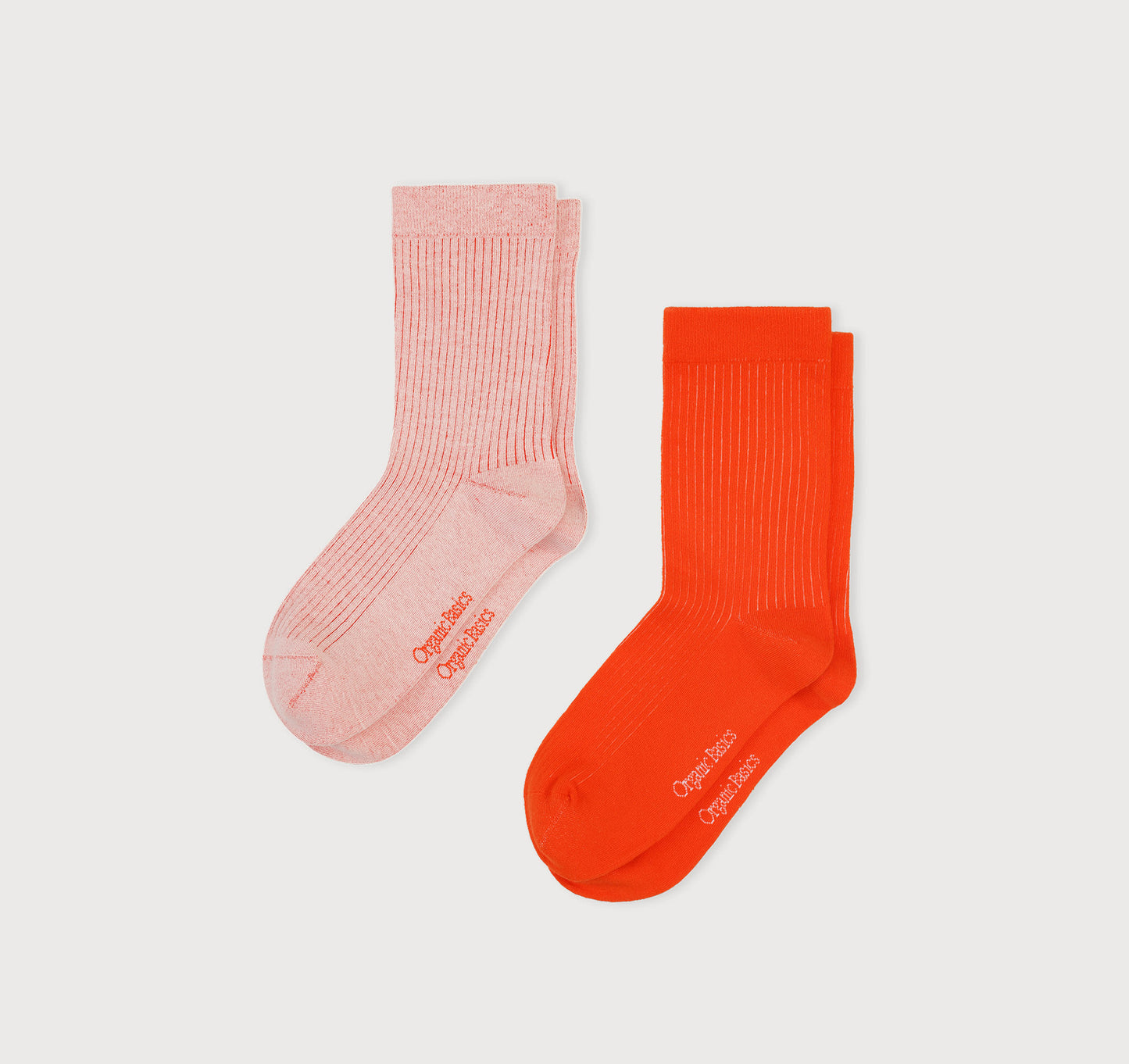 Core Rib Contrast Socks 2-Pack