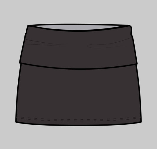 Core Foldover Mini Skirt