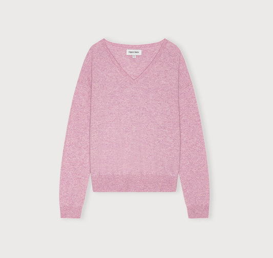 Fine Knit V-Neck Sweater