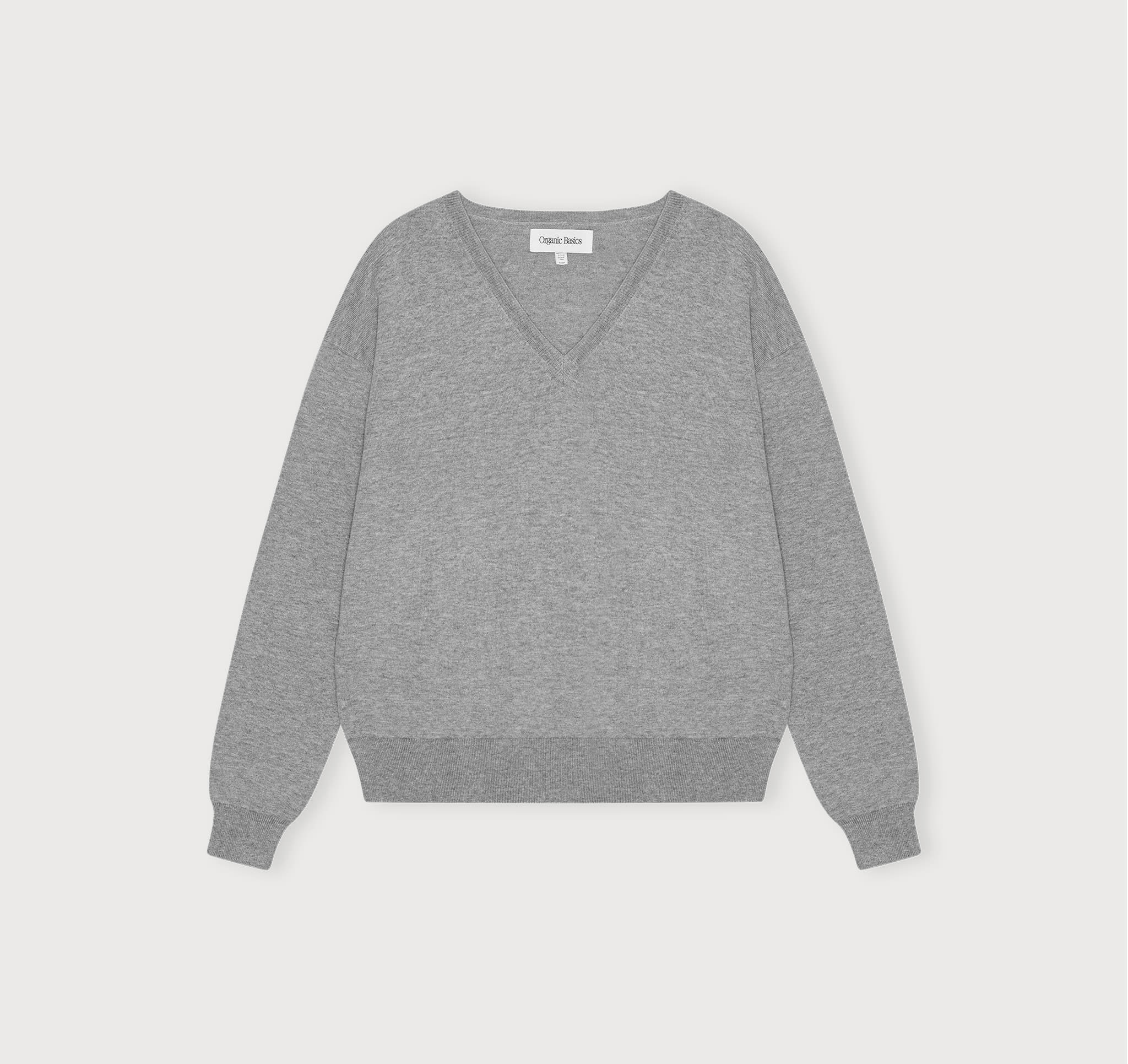 Fine Knit V-Neck Sweater | Only € 74 | Organic Basics