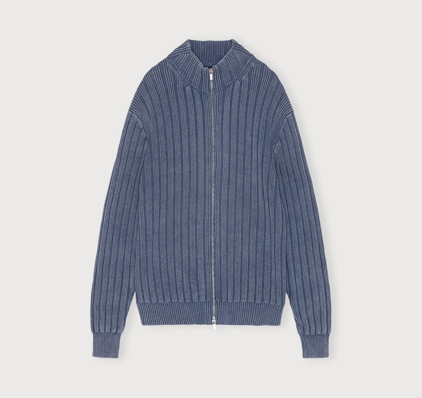 Soft Knit Rib Zip Track Jacket