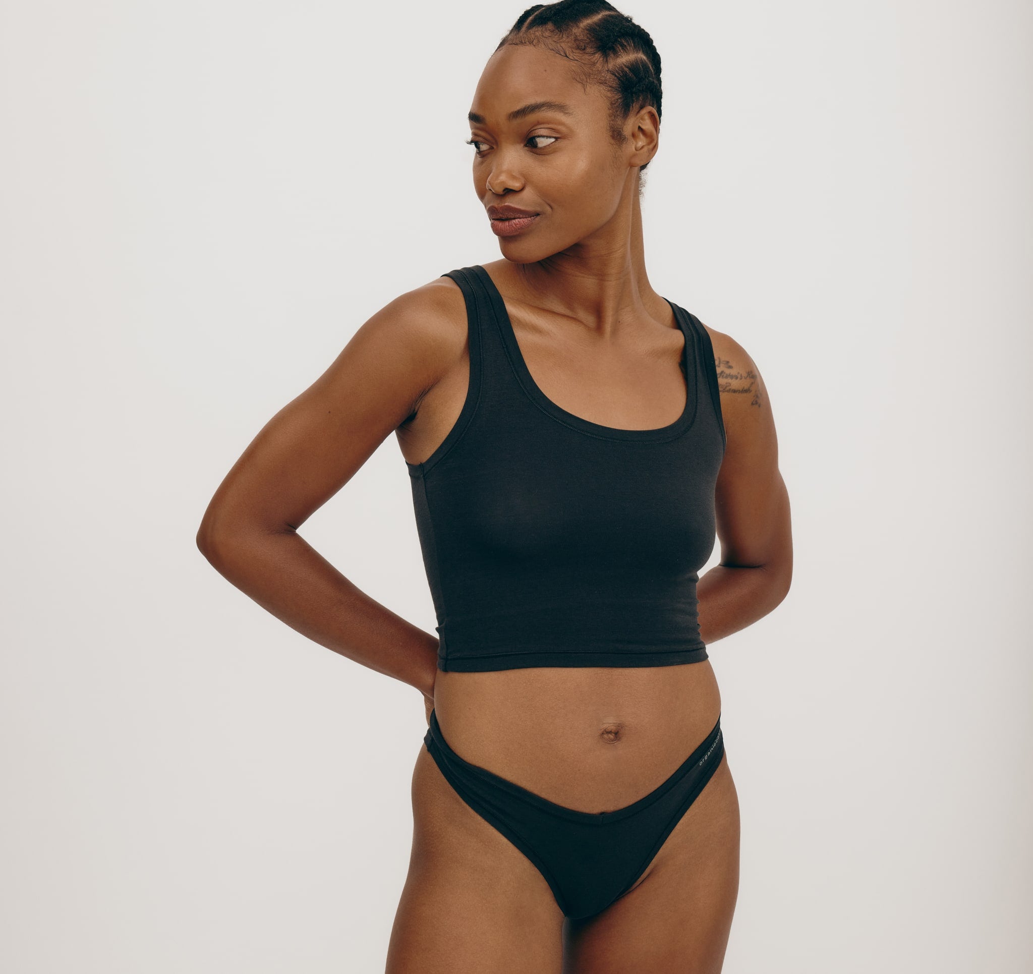 Flex Cheeky Briefs 3-pack - Black | Organic Basics
