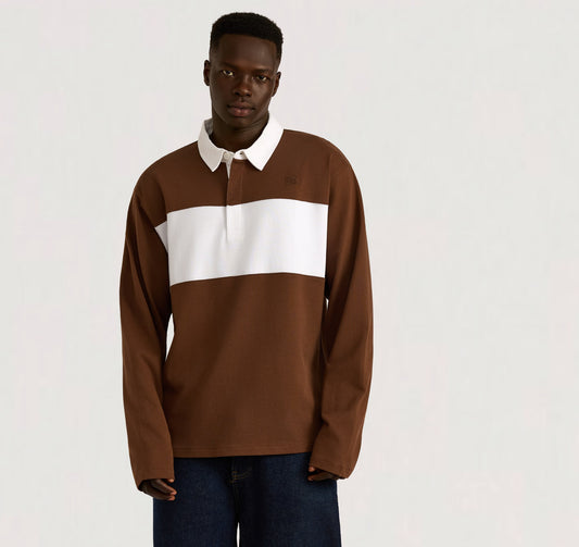 Polo deportivo informal de manga larga