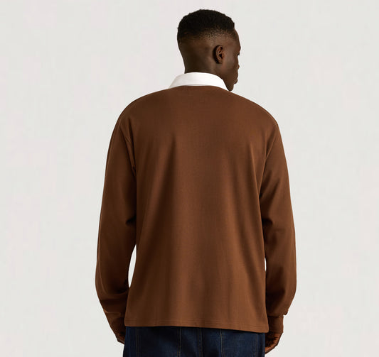 Polo deportivo informal de manga larga