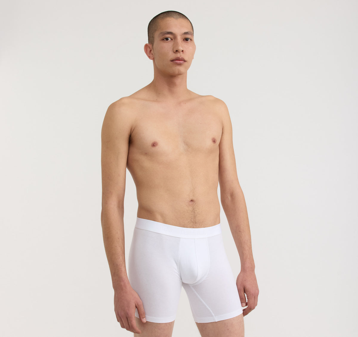 Core Boxer Briefs 12-Pack - Black / White / Grey Melange – organic cotton – view 4