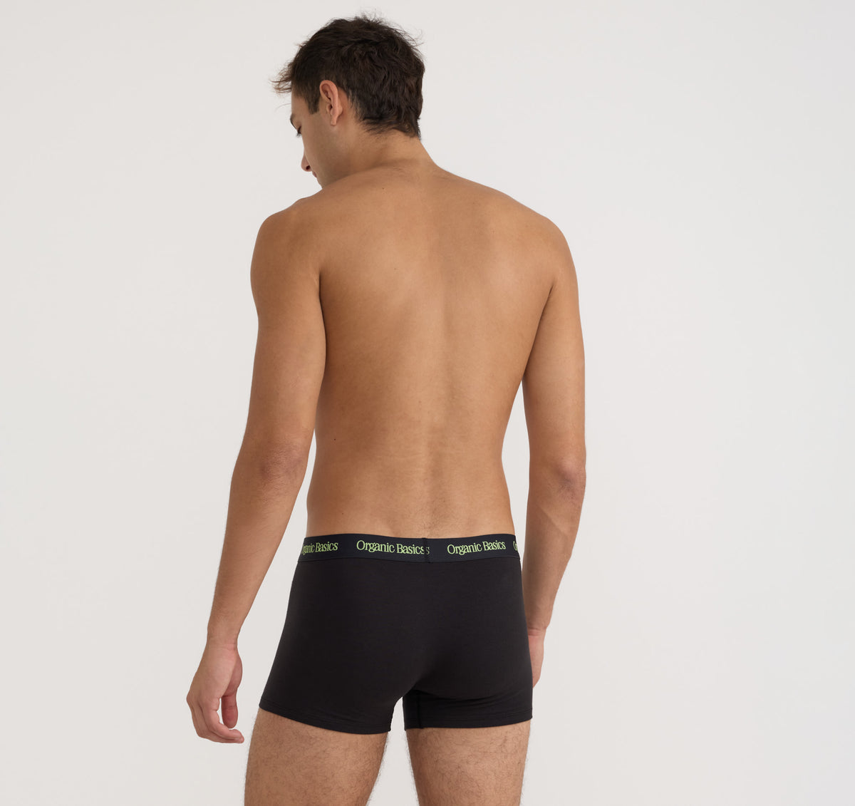 Core Trunks 12-Pack - Black / Spring Green – organic cotton – view 2