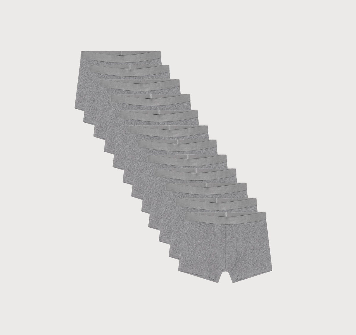 Premium Trunks 12-pack - Grey Melange / Grey Melange / Grey Melange
