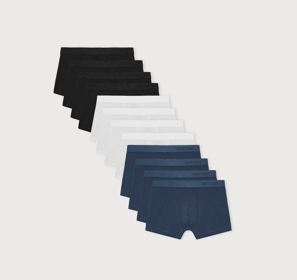 Premium Trunks 12-pack - Black / White / Midnight Blue