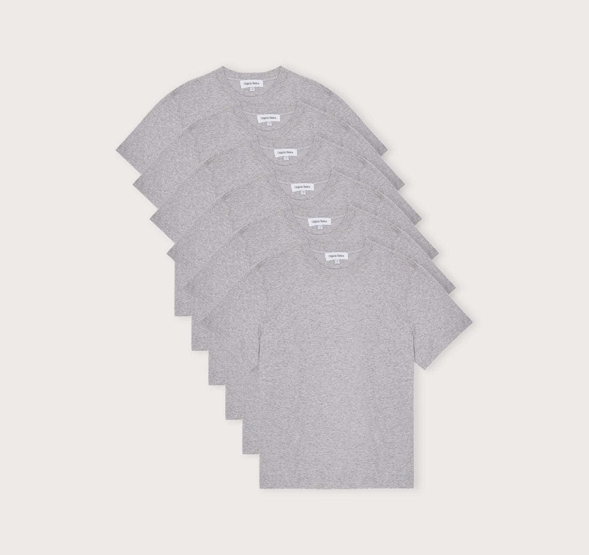 True Boxy Fit Tee 6-Pack - Grey Melange
