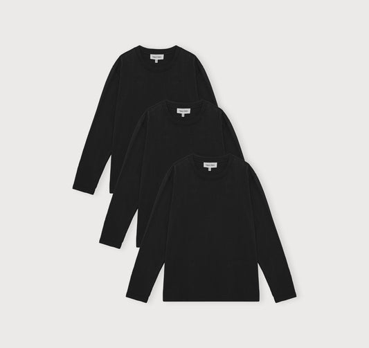 True Heavy Boxy Fit Long Sleeve Tee 3-Pack