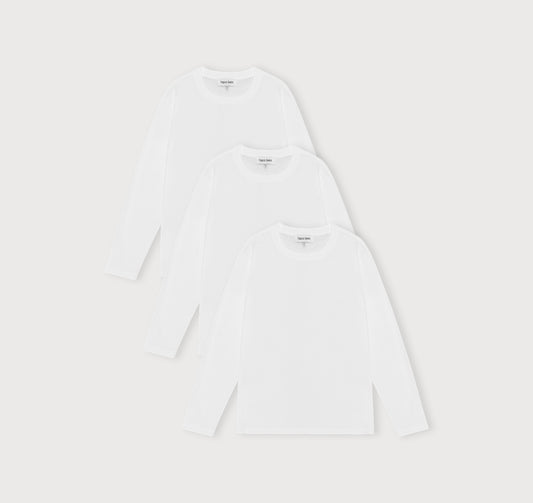 True Heavy Boxy Fit Long Sleeve Tee 3-Pack