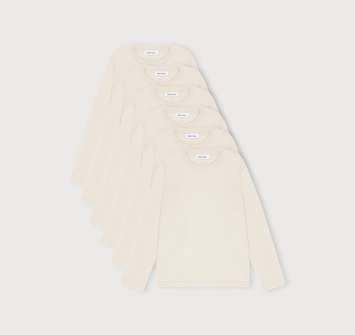 True Heavy Boxy Fit Long Sleeve Tee 6-Pack - Sandstone – organic cotton