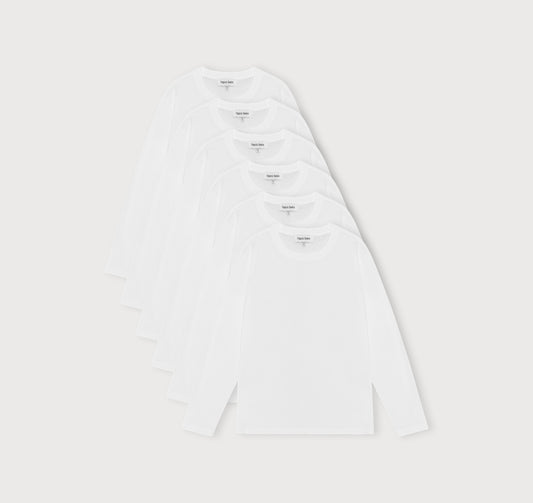 True Heavy Boxy Fit Long Sleeve Tee 6-Pack