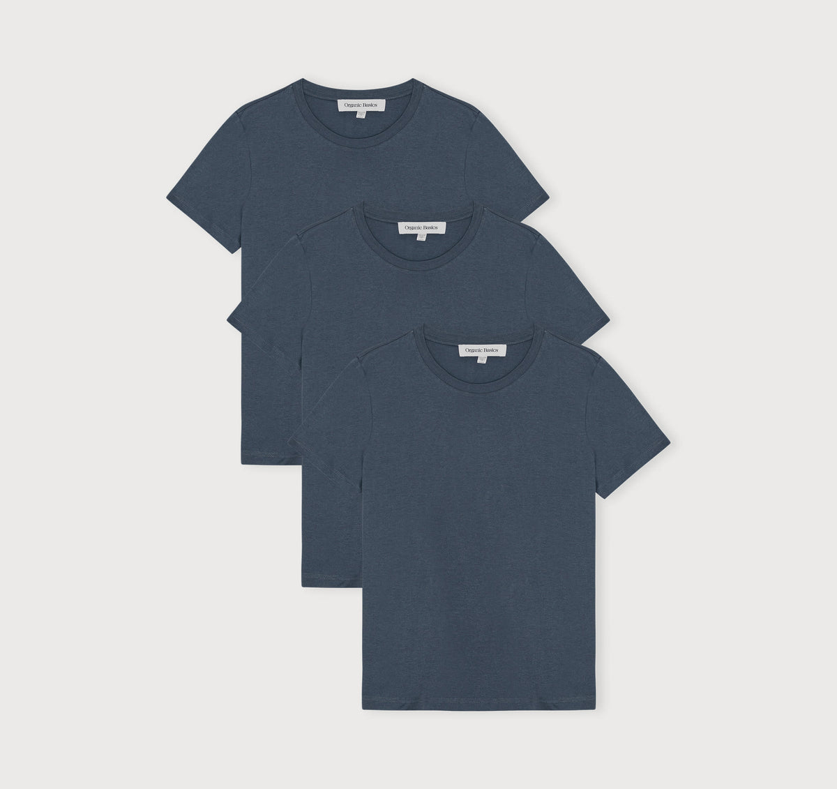 True Heavy Regular Fit Tee 3-Pack - Midnight Blue – organic cotton