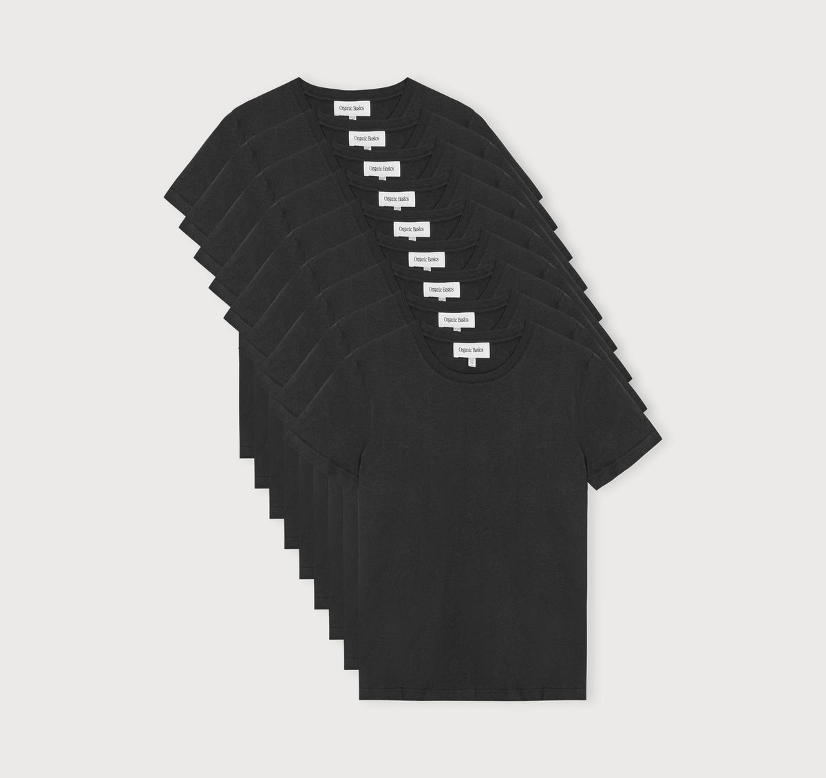 True Heavy Regular Fit Tee 9-Pack - Black – organic cotton