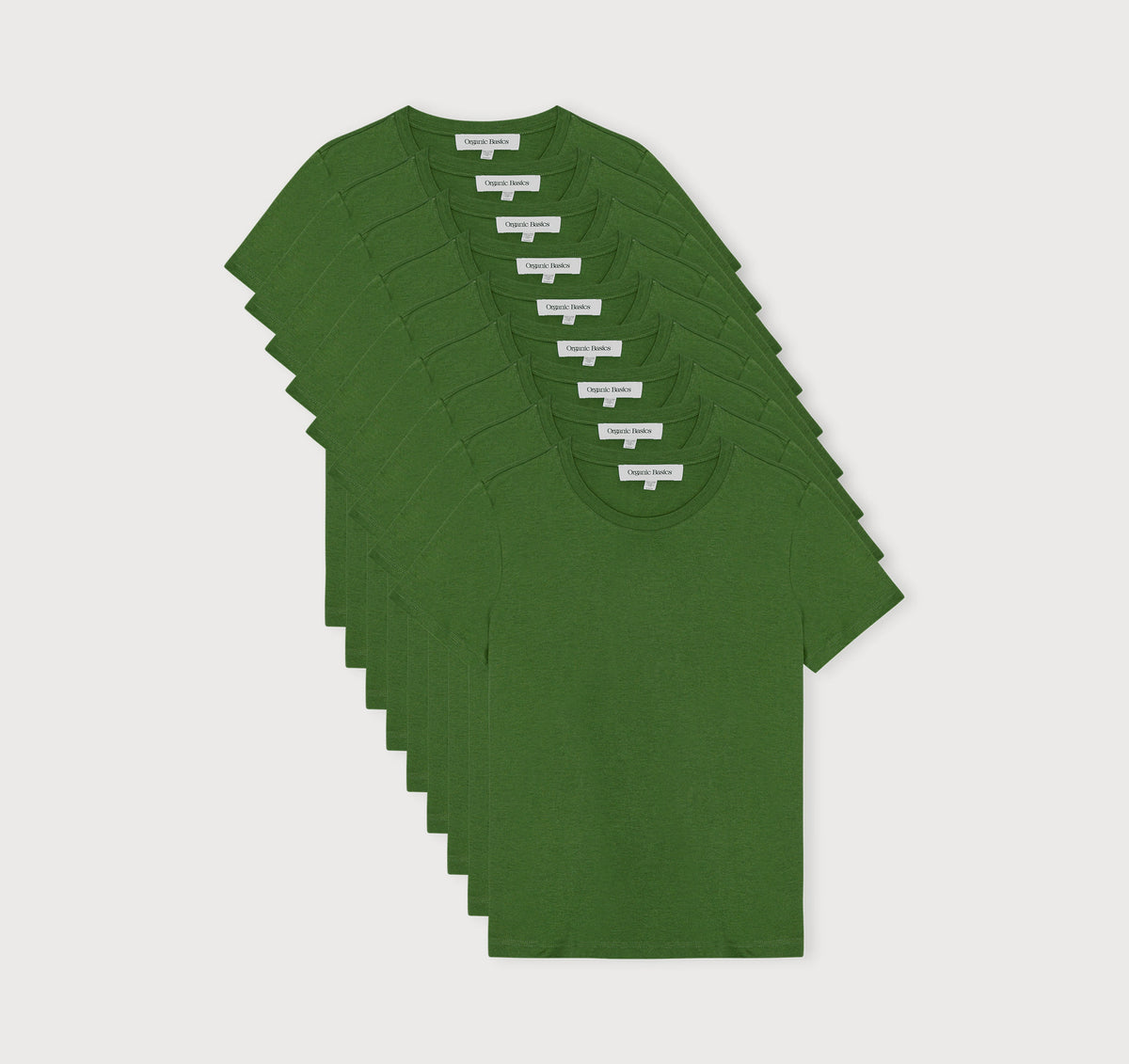 True Heavy Regular Fit Tee 9-Pack - Evergreen – organic cotton