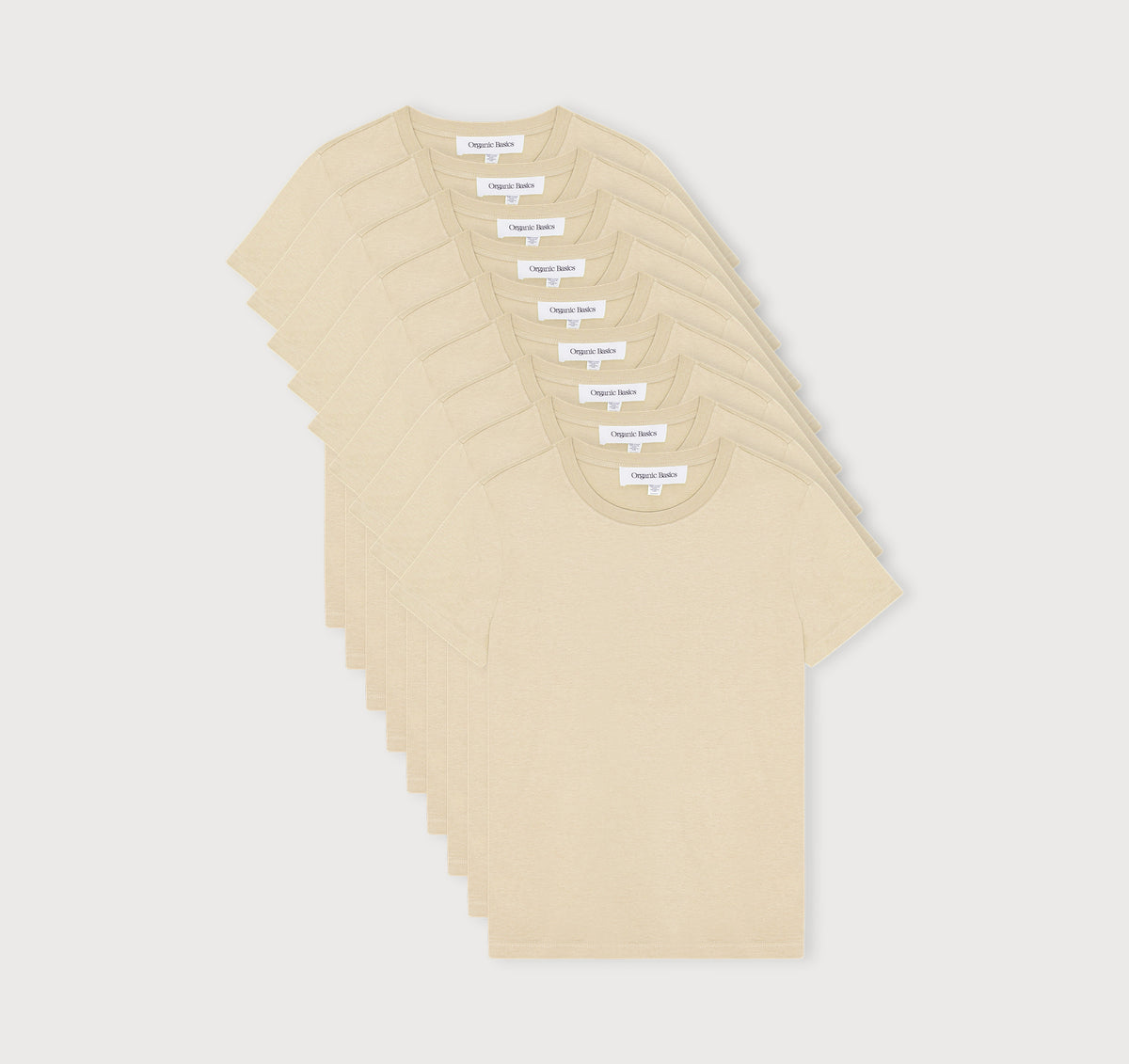 True Heavy Regular Fit Tee 9-Pack - Sandstone – organic cotton