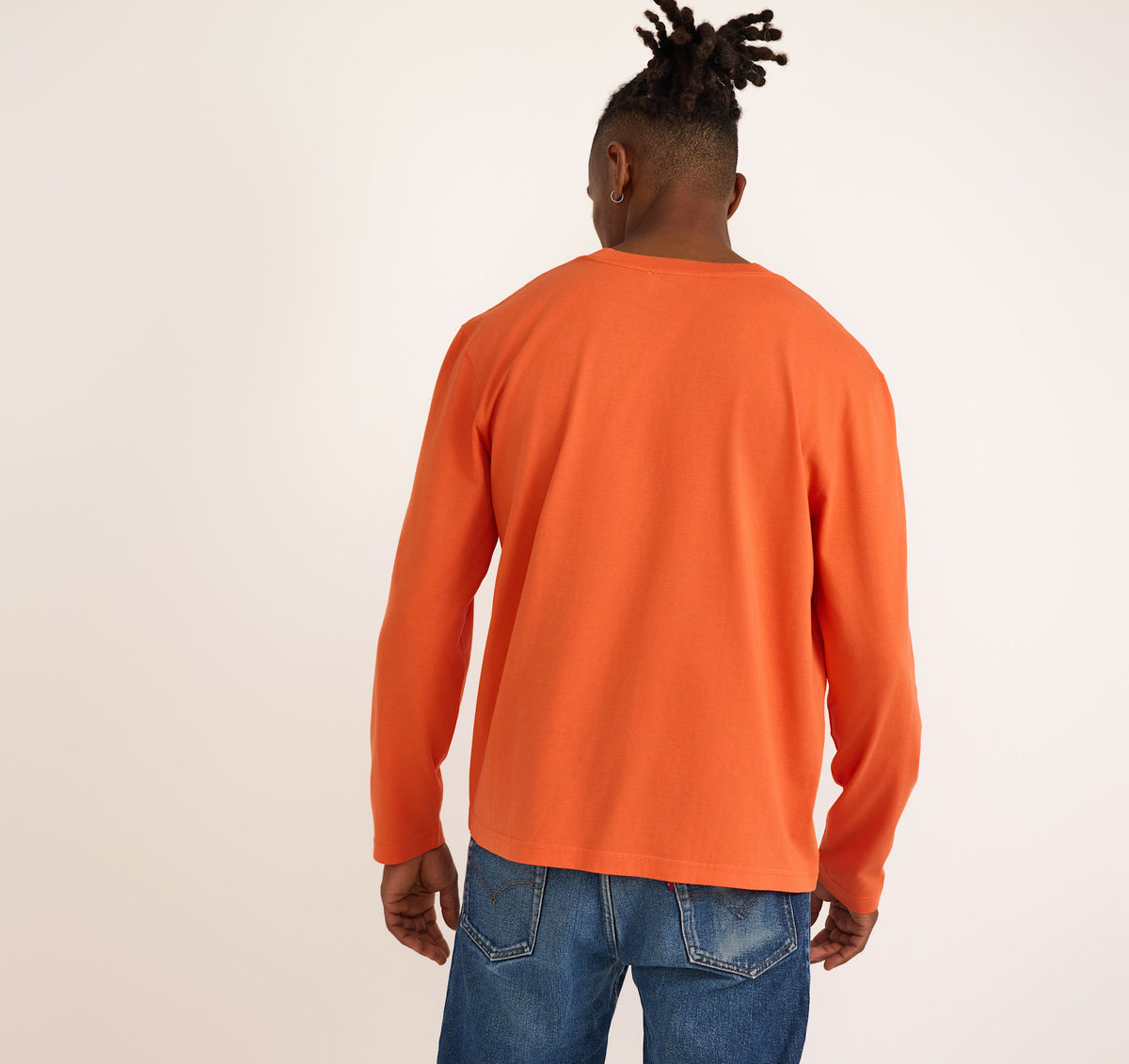 True Heavy Boxy Fit Long Sleeve Tee 6-Pack - Tangerine – organic cotton – view 3