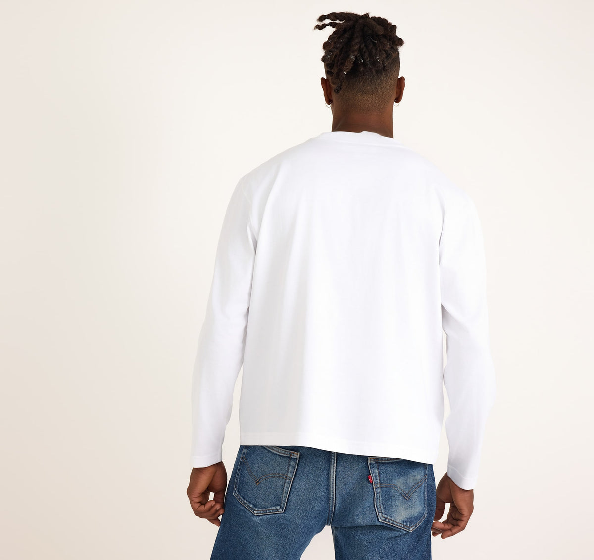 True Heavy Boxy Fit Long Sleeve Tee 9-Pack - White – organic cotton – view 3