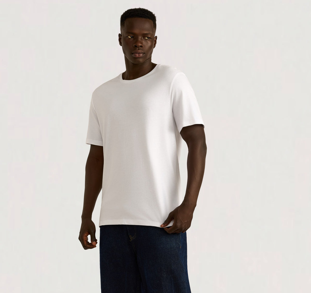 True Heavy Regular Fit Tee 6-Pack - White – organic cotton – view 2