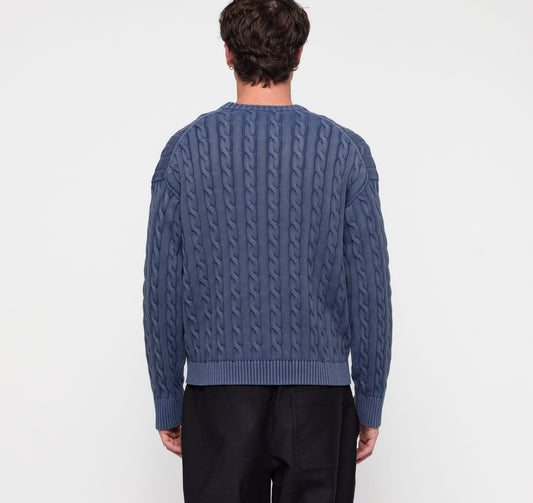 True Knit Boxy Fit Cable Sweater