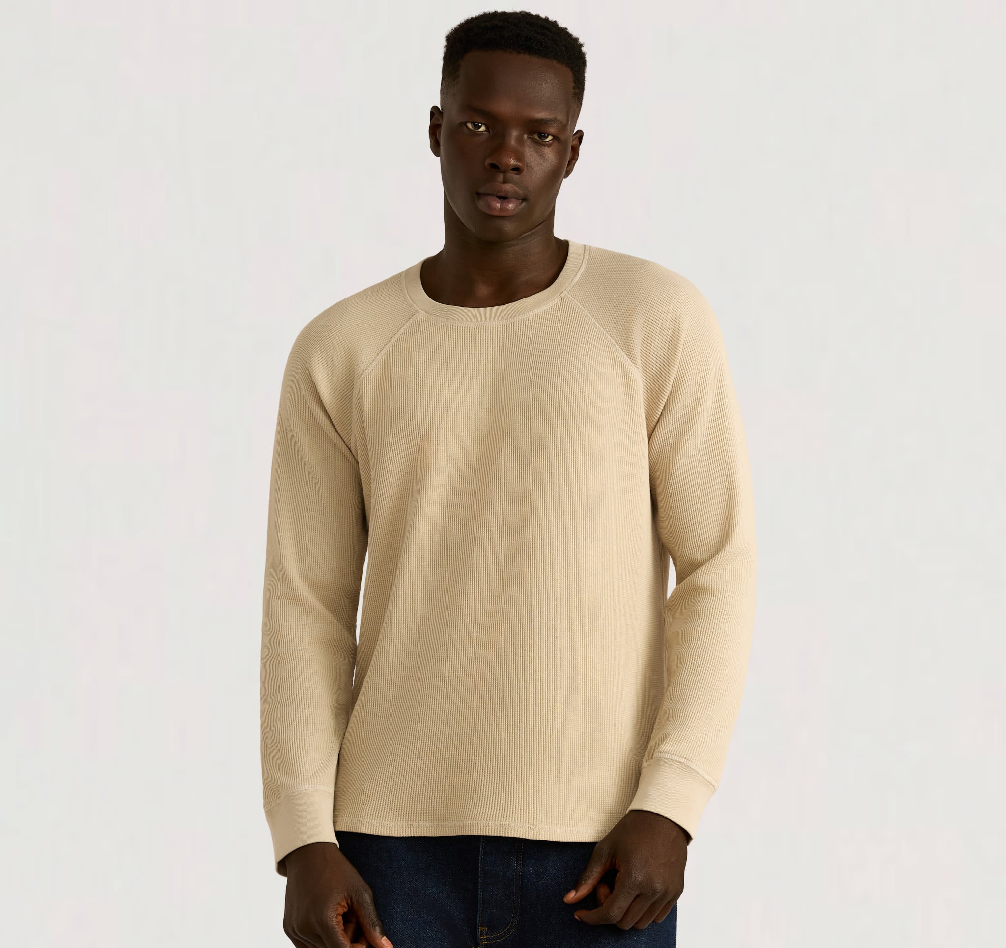 Waffle Raglan Long Sleeve | Only € 28 | Organic Basics