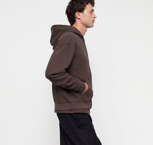 Waffle Zip Hoodie
