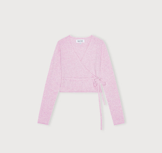 Fine Knit Wrap Cardigan