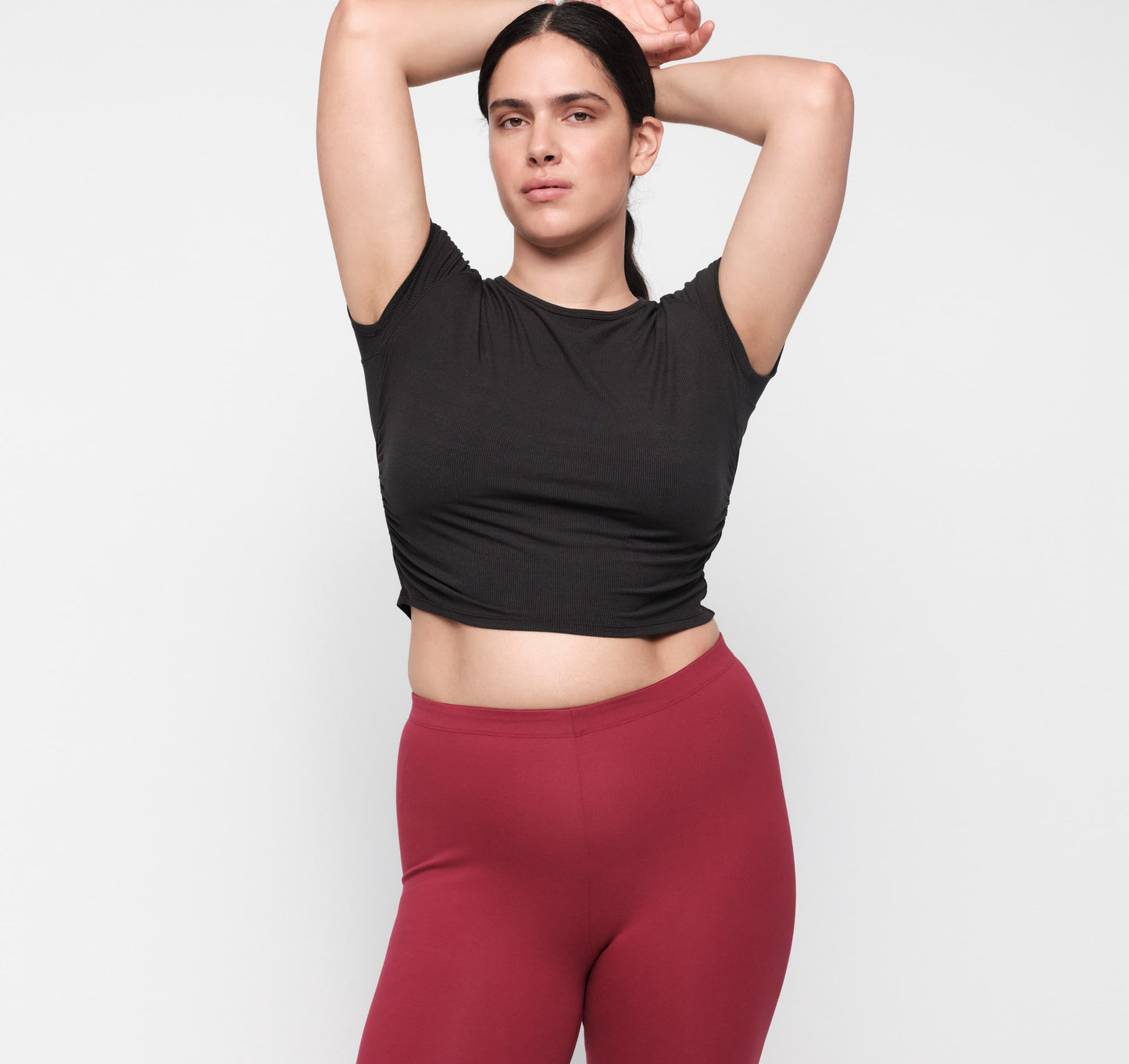Active Rib Ruched Tee