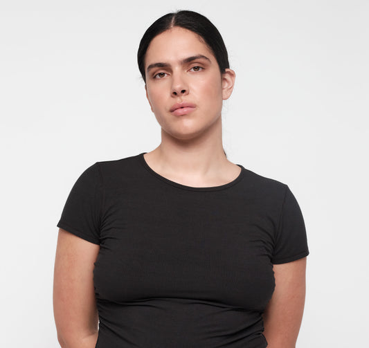 Active Rib Ruched Tee