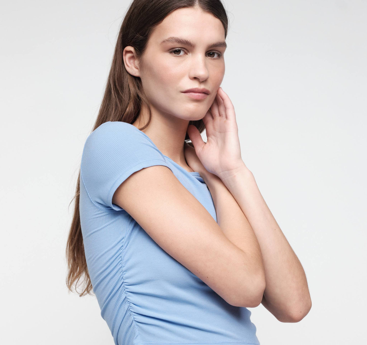 Active Rib Ruched Tee