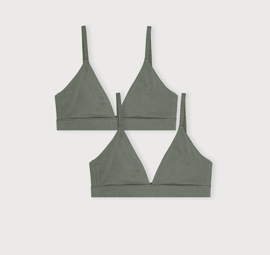 Core Triangle Bralette 2-pack