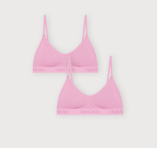 Core Rib Open Back Scoop Bralette 2-Pack