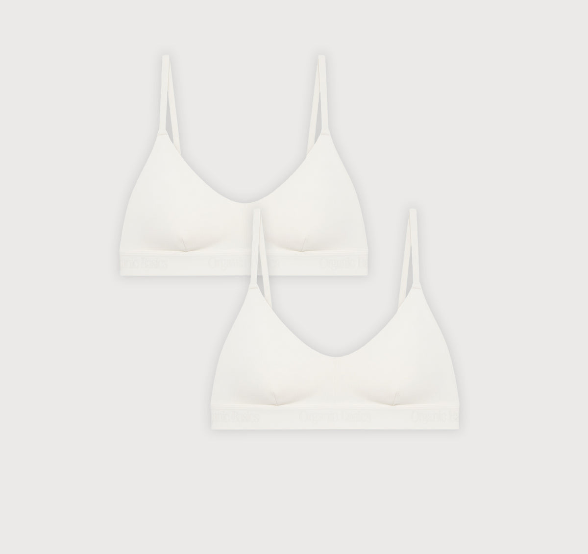 Core Rib Open Back Scoop Bralette 2-Pack