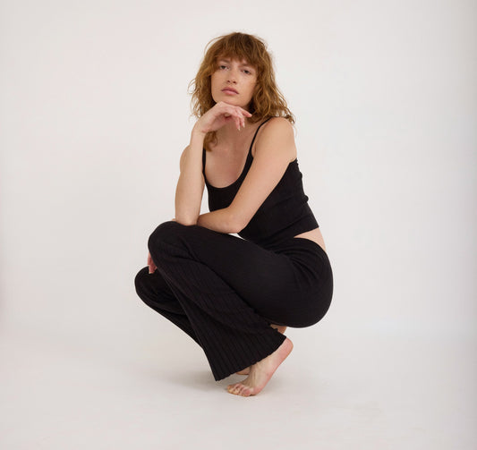 Pantalones acampanados Soft Knit