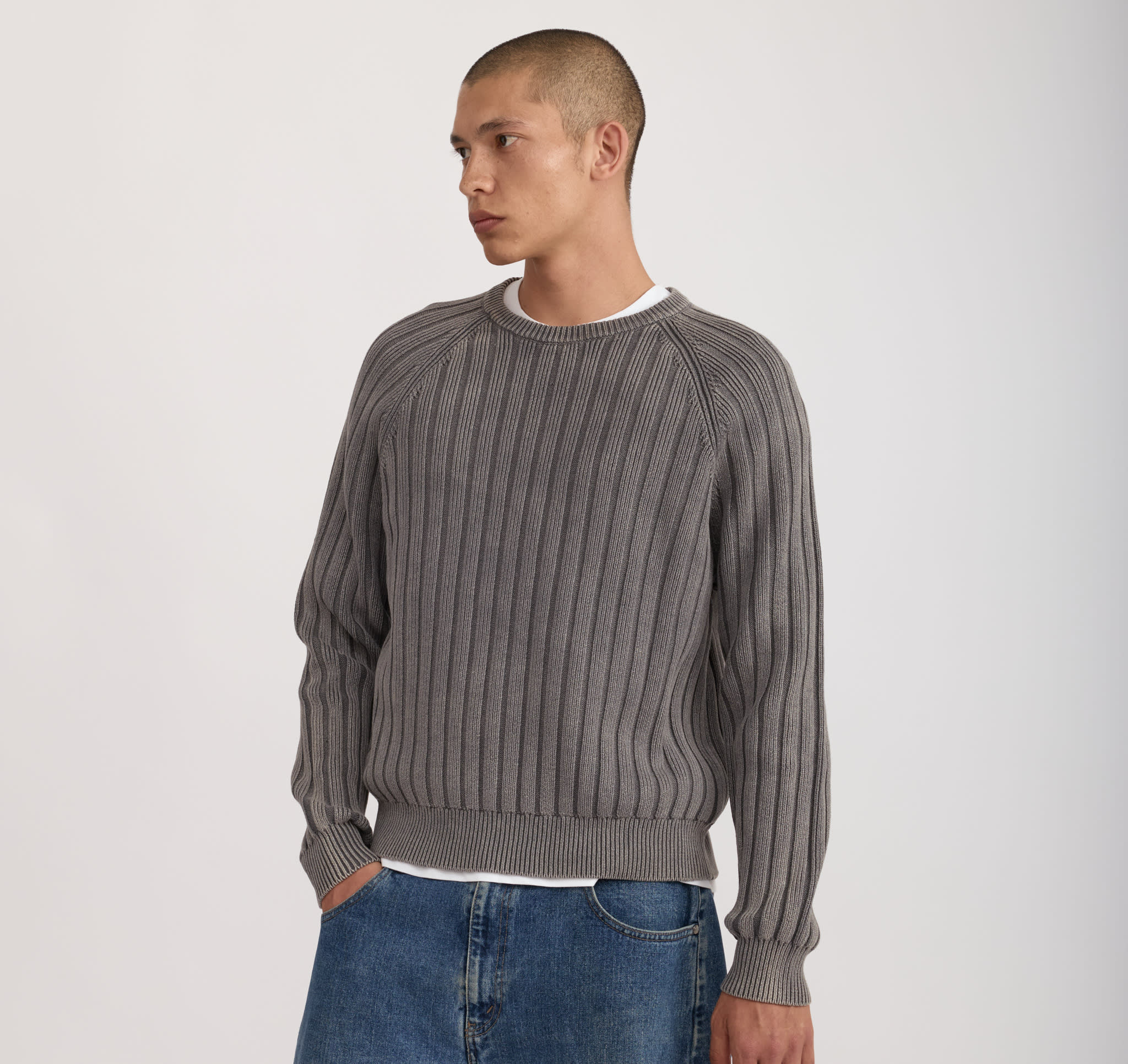 Soft Knit Rib Raglan Sweater | Only € 55 | Organic Basics