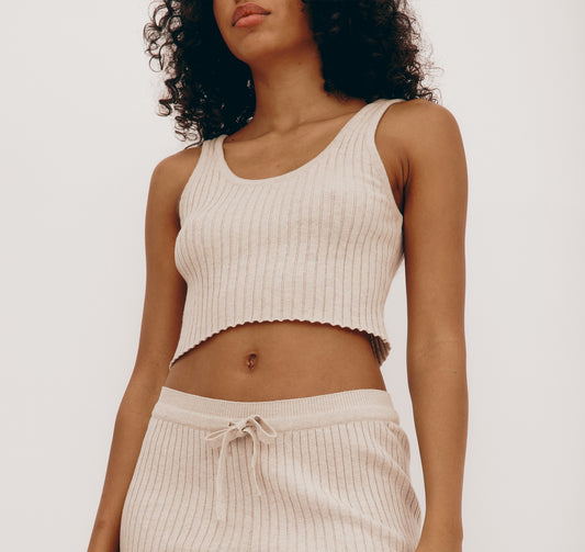 True Knit Crop Tank Top