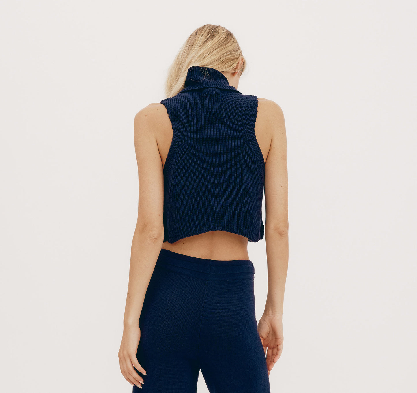 True Knit Sleeveless Turtleneck