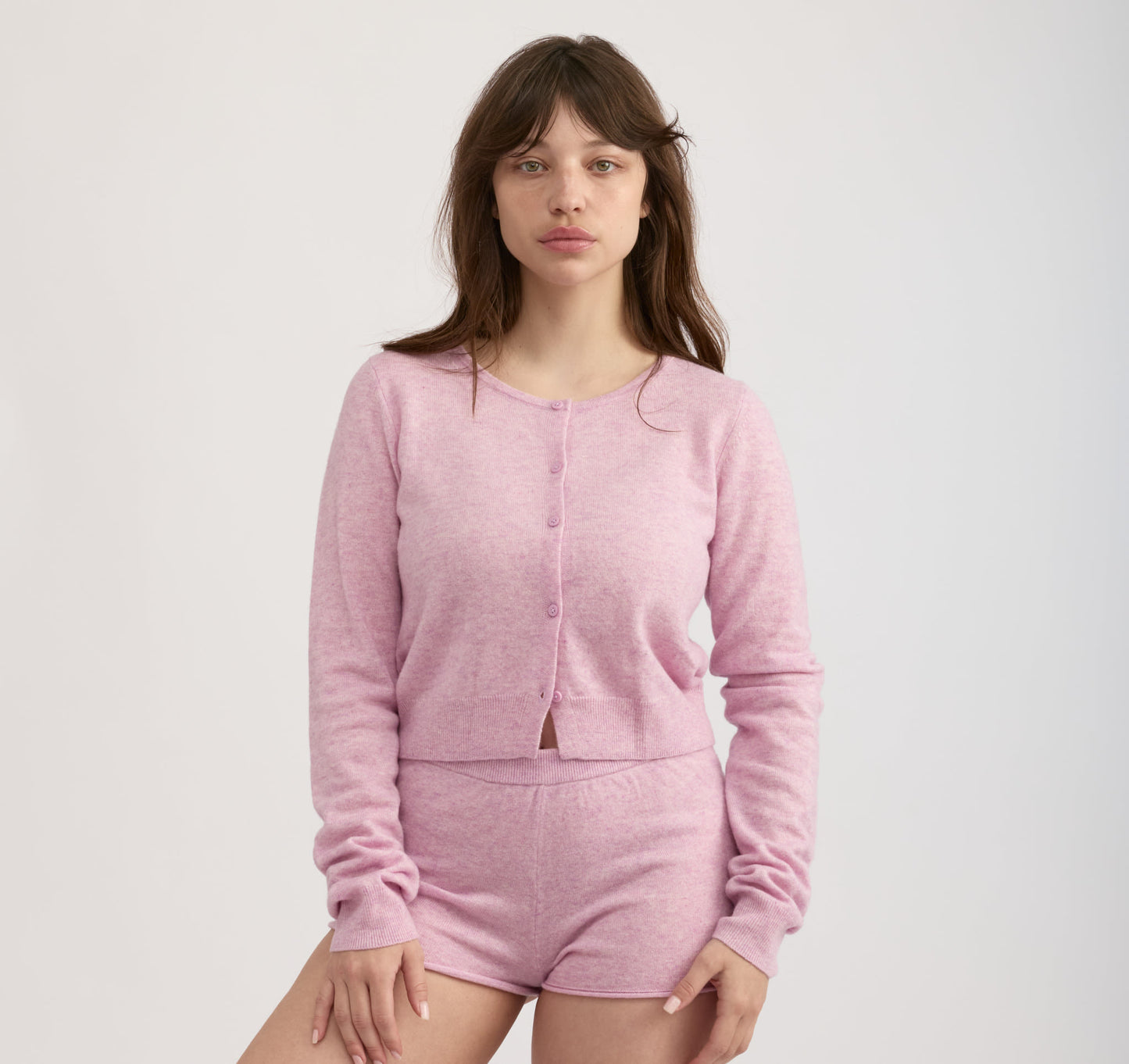 Fine Knit Cropped Cardigan