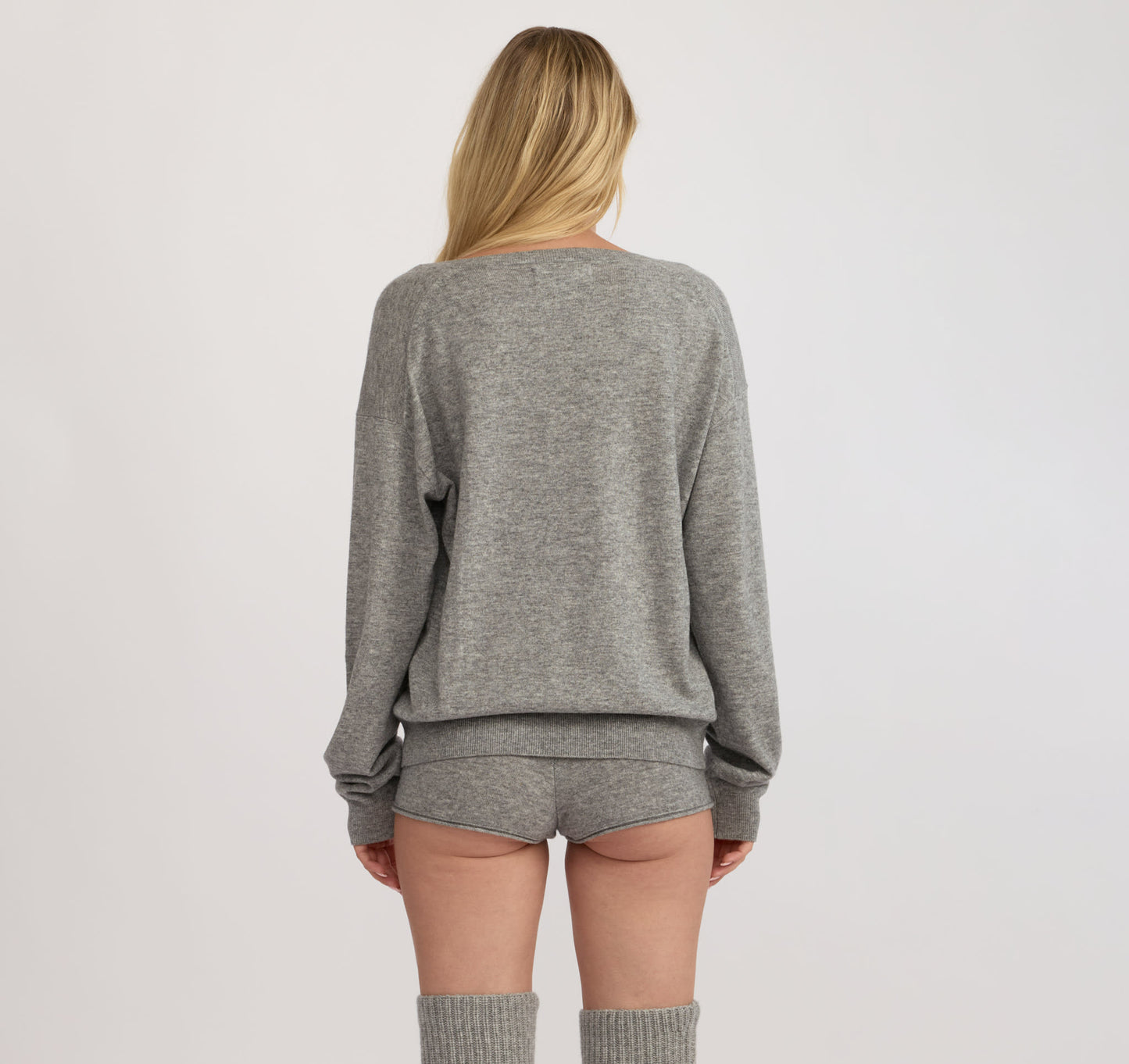 Fine Knit V-Neck Sweater