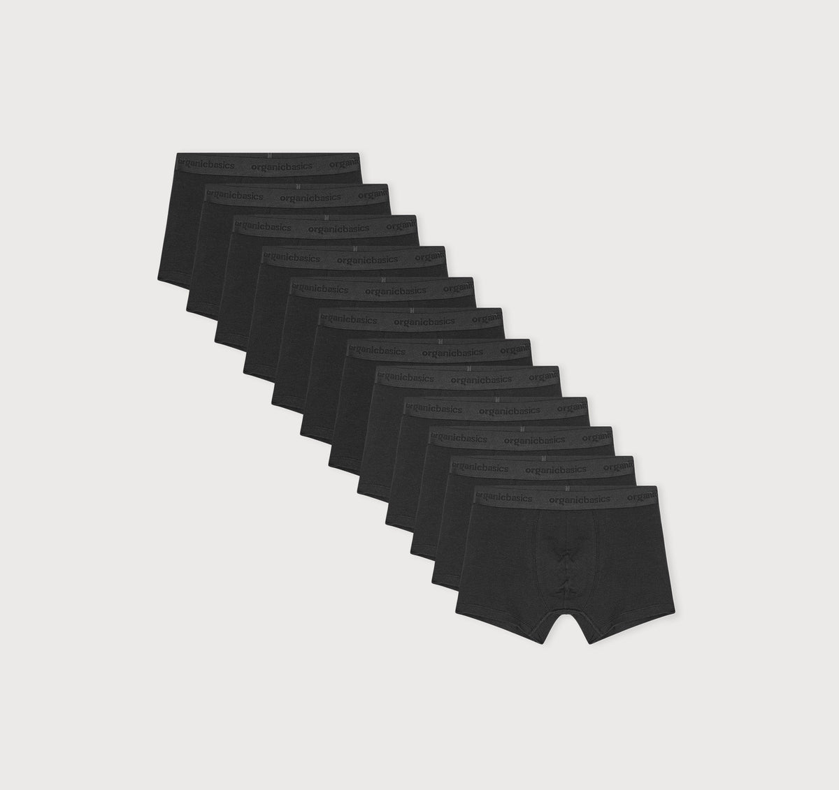 Core Trunks 12-Pack - Black / Black / Black – organic cotton