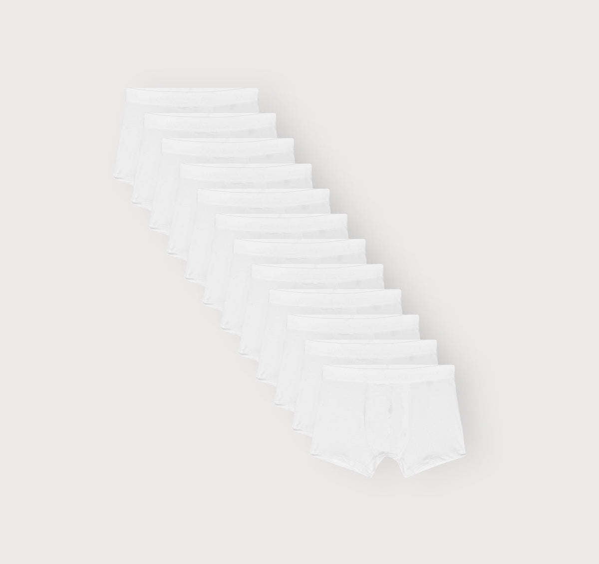 Core Trunks 12-Pack - White / White / White – organic cotton