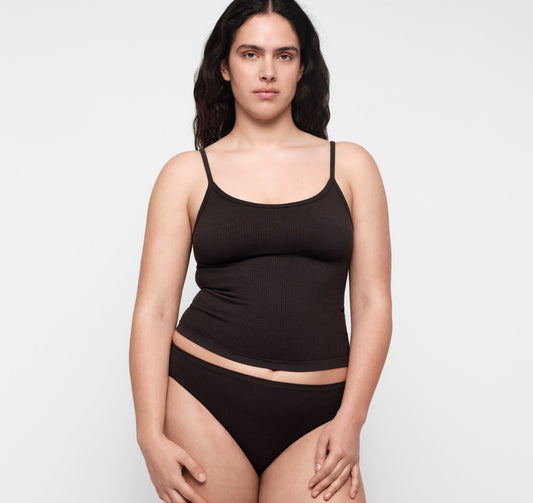 Seamless Waffle High-Leg Briefs