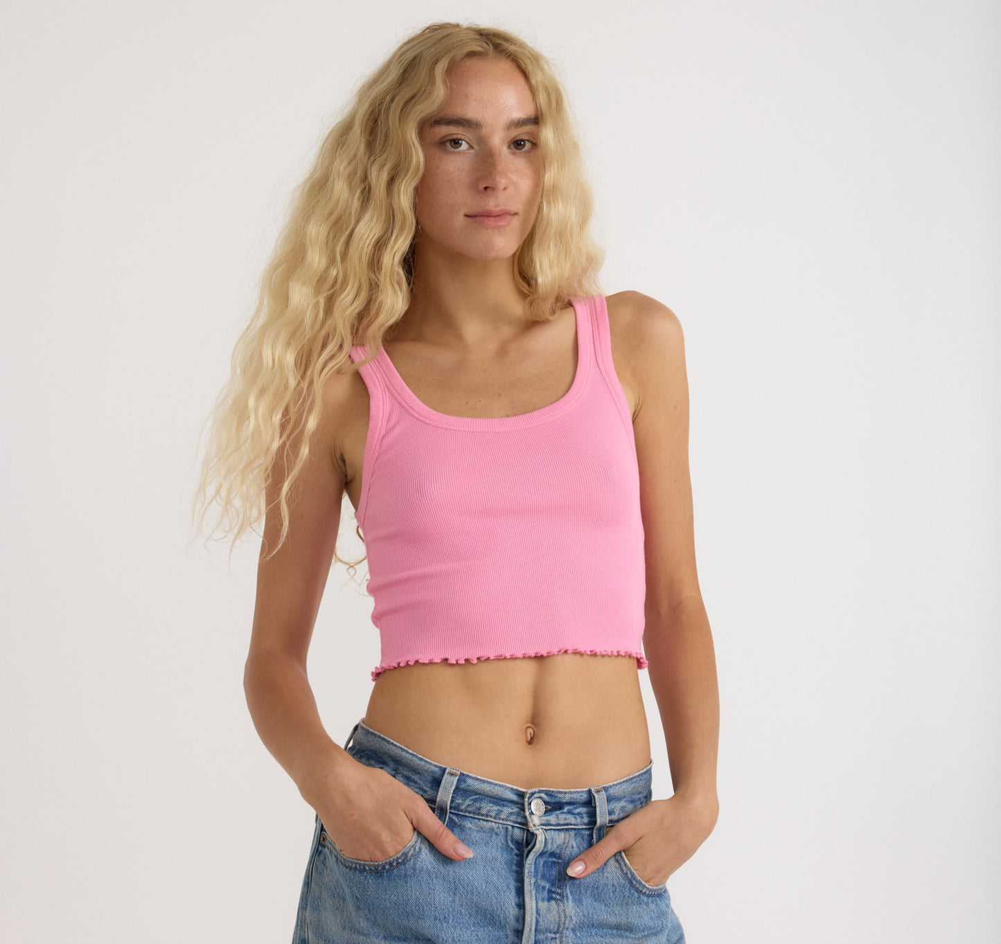 Core Rib Crop Tank Top