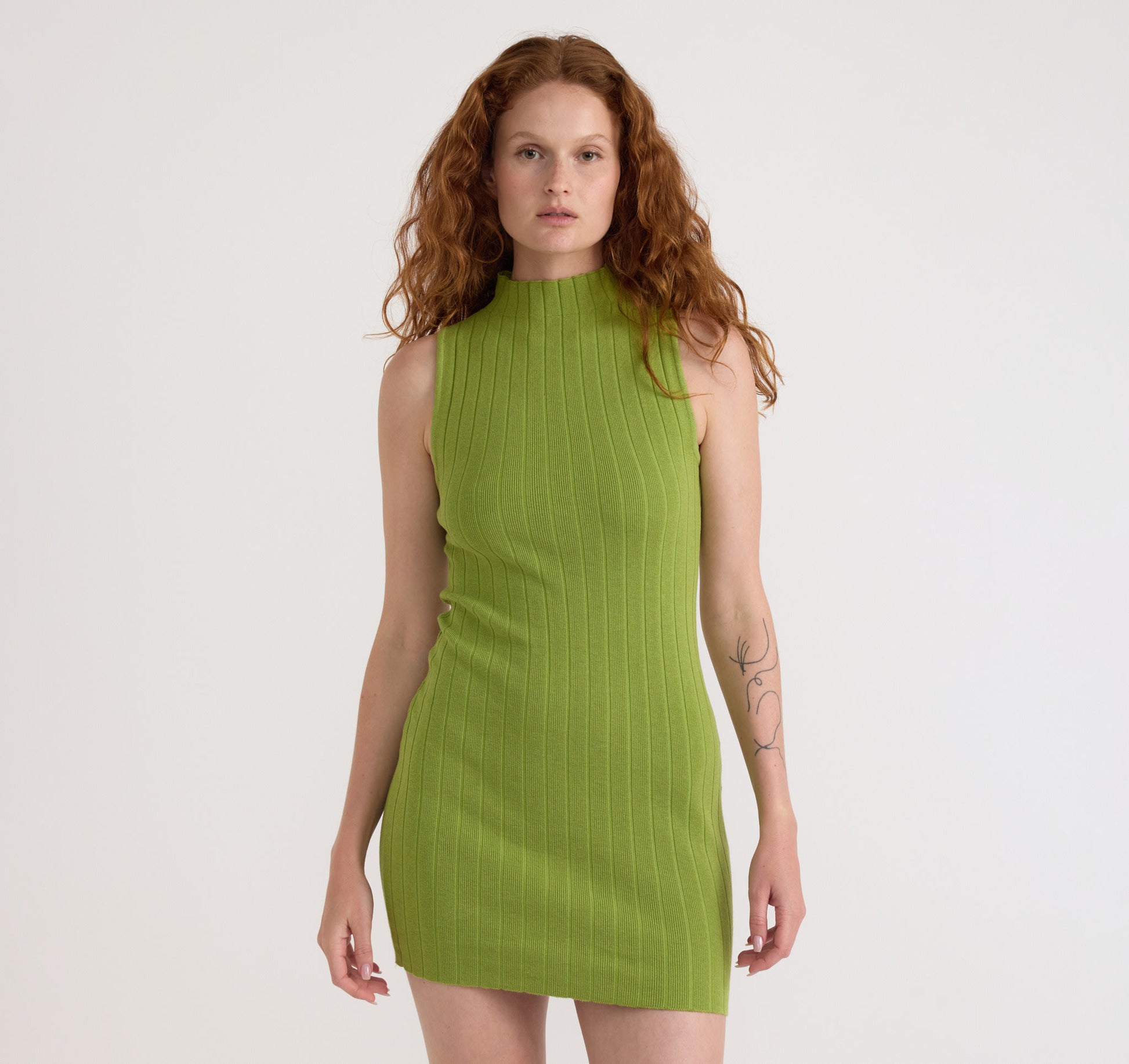 Soft Knit Rib Mock Neck Dress | Only 40 | Organic Basics Soft Knit Rib Mock Neck Dress | Only 40 | Organic Basics