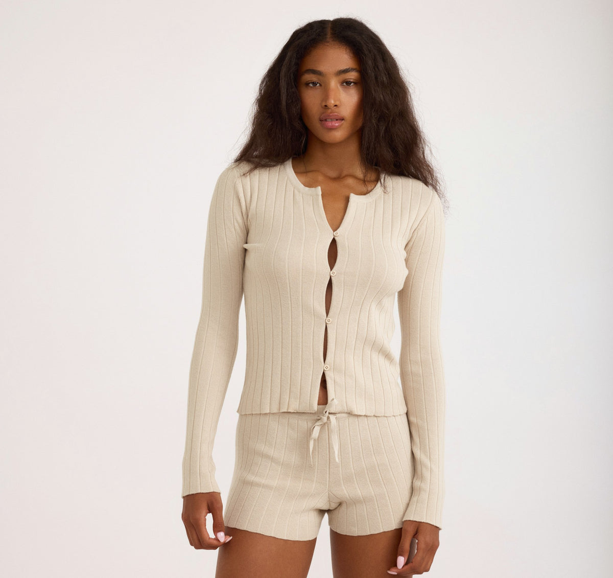Micro Rib Cardigan soft-knit-rib-cardigan