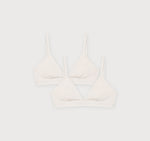 Core Rib Triangle Bralette 2-Pack
