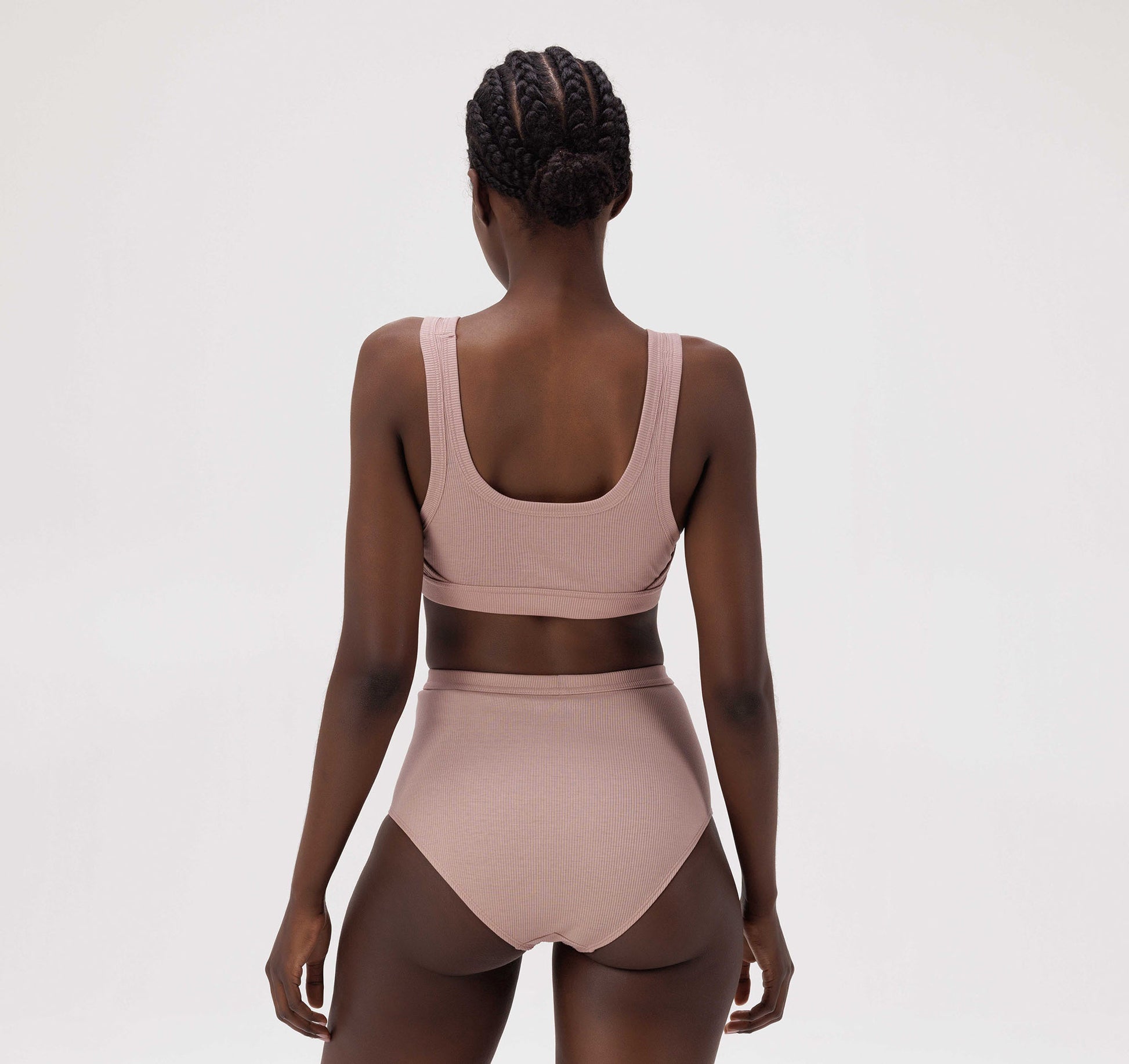 < / Repose Taupe High-Waisted 30